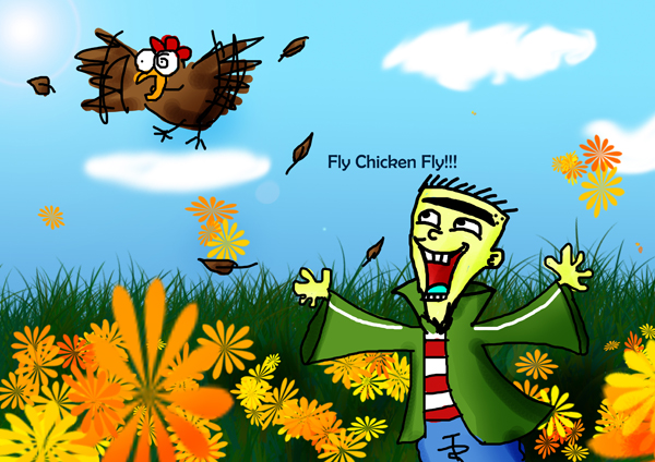 Fly Chicken FLY! xD by osi18
