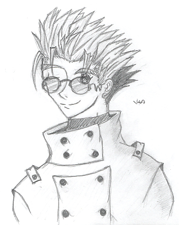 Vash the stampede (face shot) by outlaw_oc
