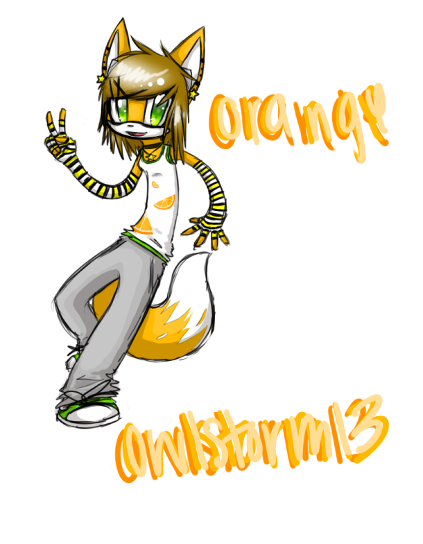 Orange the Fox by owlstorm13