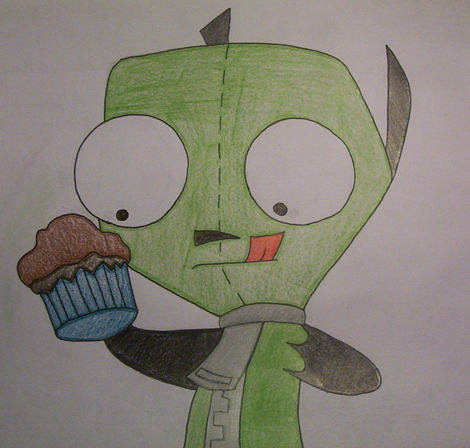 Gir and his Cupcake by PPhantom