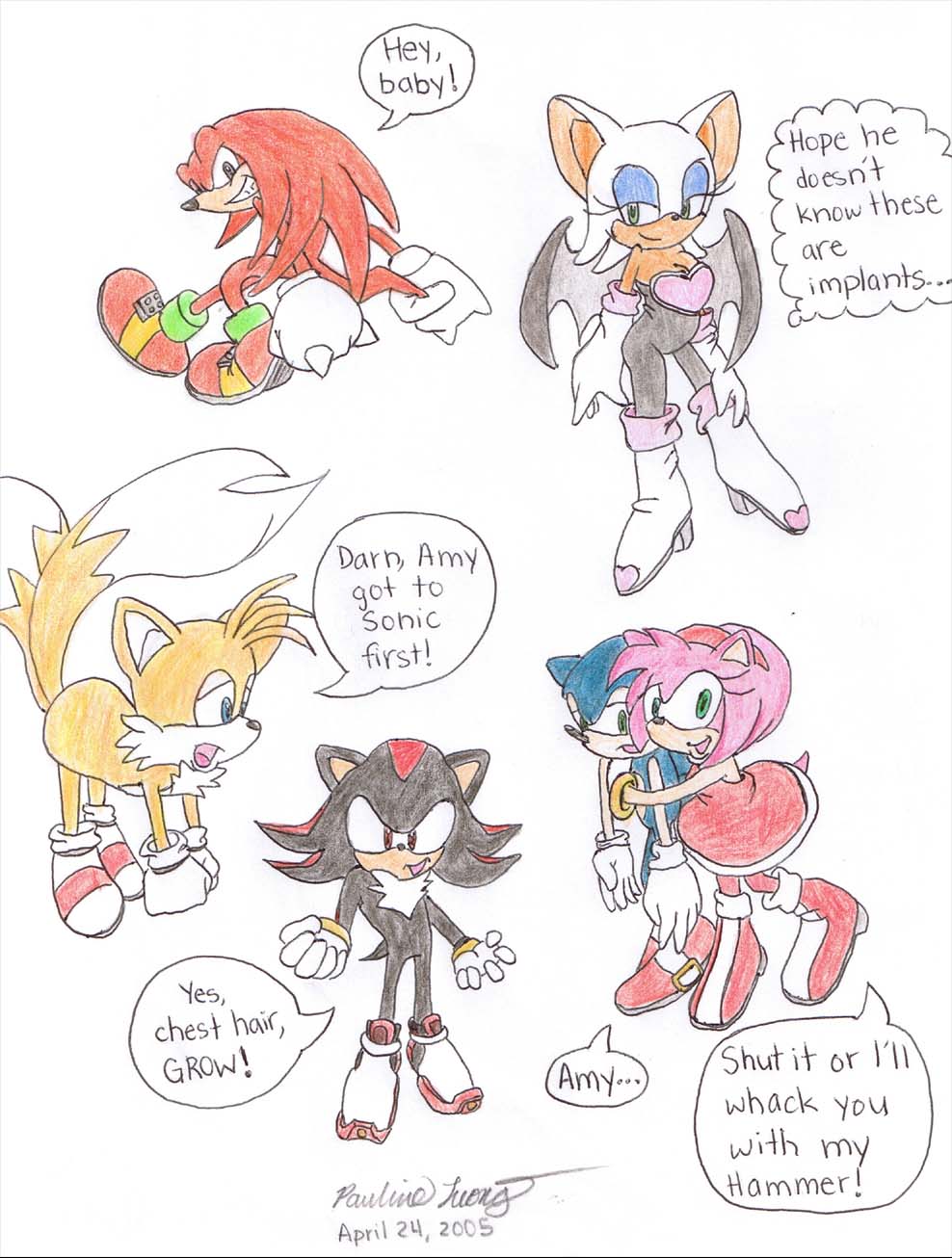 Sonic and Co. by Pabbit_da_Rabbit