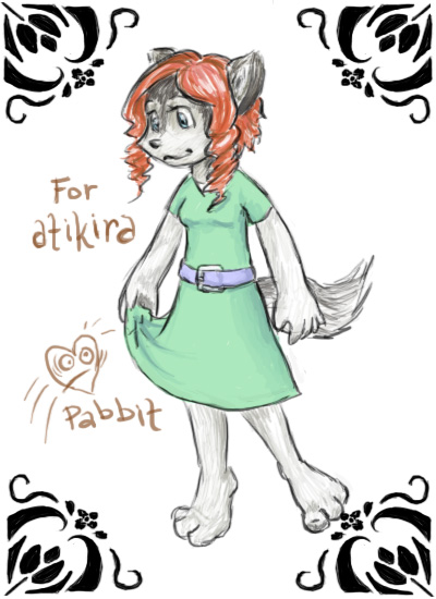 Wolf for atikira by Pabbit_da_Rabbit