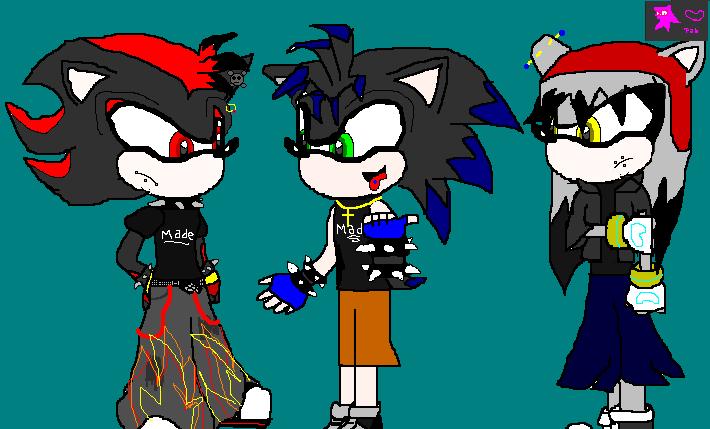 Sonic Shadow Silver gothic... by Pabdahedgehog