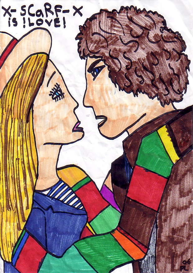 The Doctor, Romana, and...Scarf by Padfoot_Lover