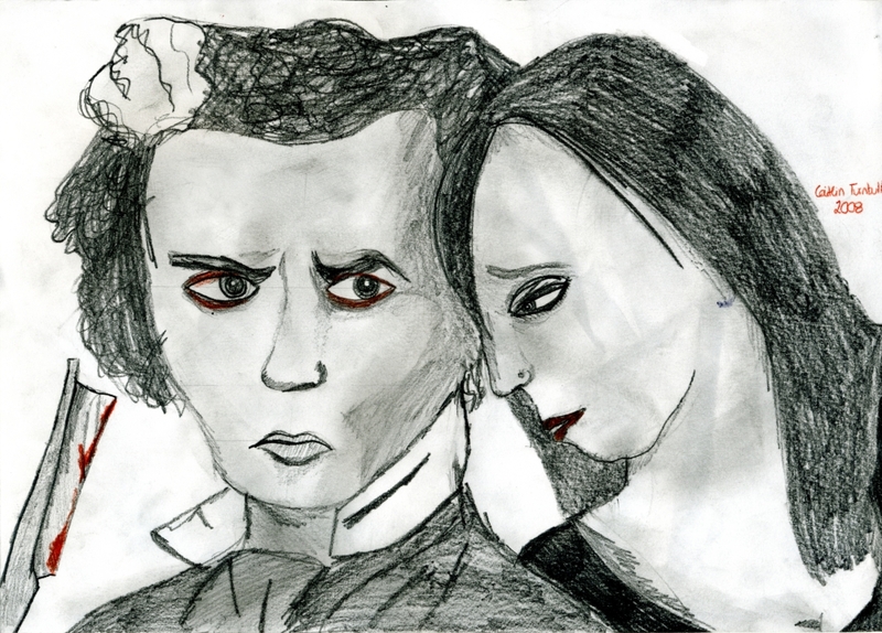 Sweeney Todd and Charlotte by Padfoot_Lover