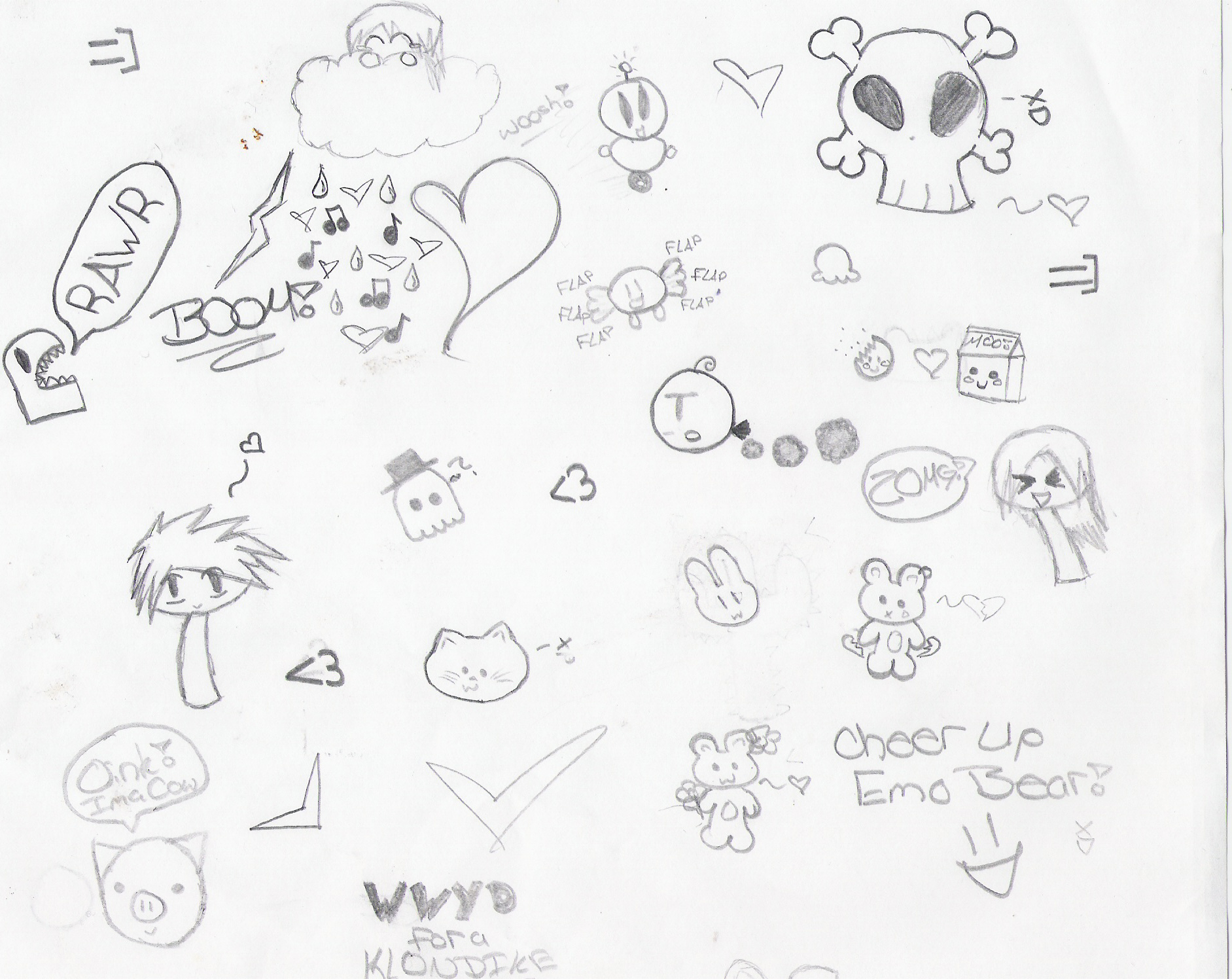My Doodlez!! =D by PandaGirl94