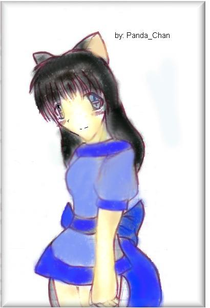 Cat girl  *colored* DO NOT COMMENT by Panda_Chan