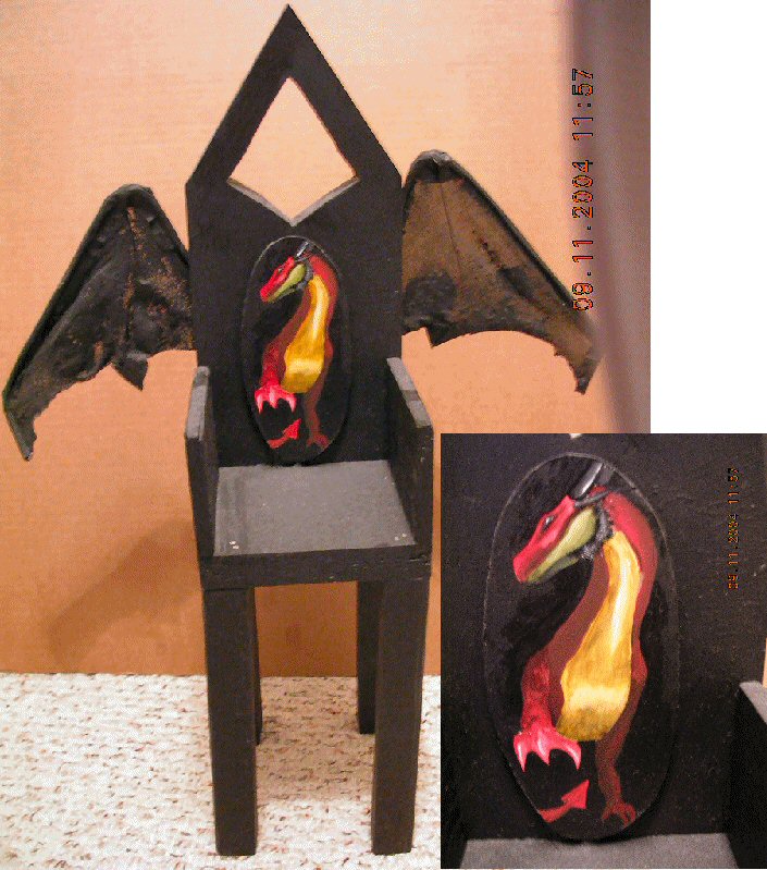 Dragon Chair by Papercut_Dragon