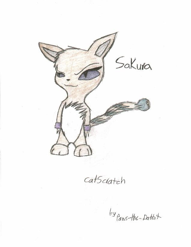 sakura catscratch (ME!) by Paws-the-dabbit