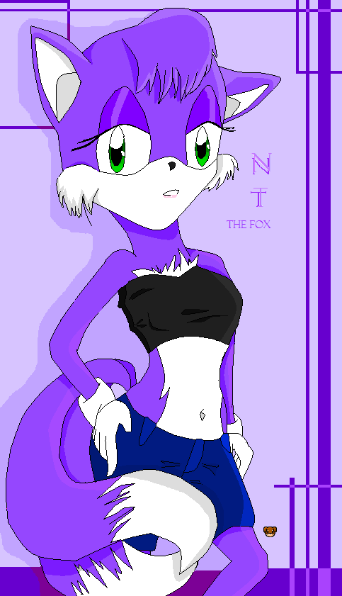N.T the fox*request*lotta purple o.o by Peach_the_K9