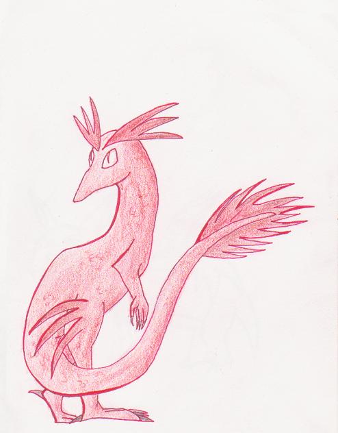 Red dinosaur/dragon by Pegasus