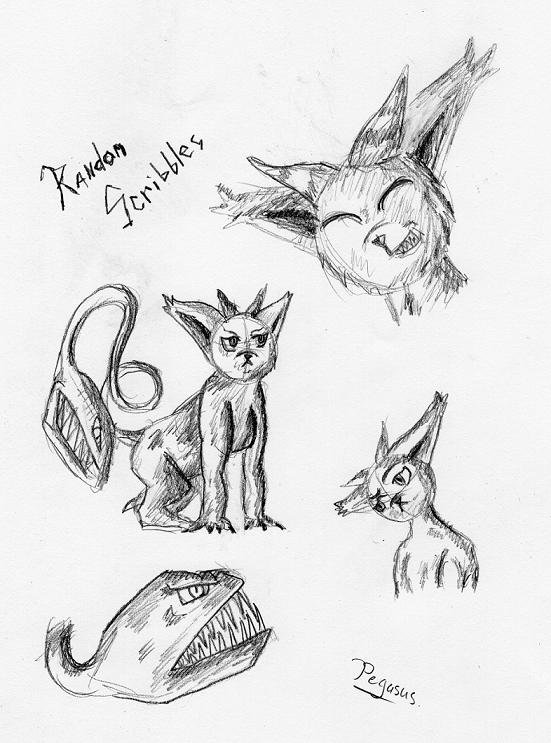 random scribbles by Pegasus
