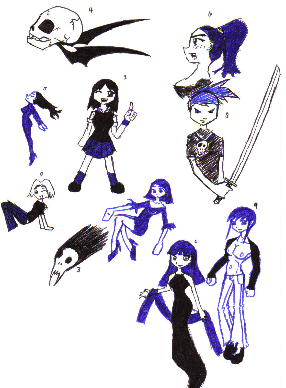 Bunch O' Sketches by Penguins_luv_LSD
