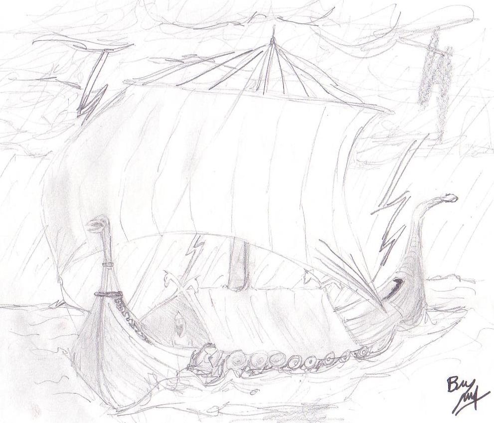 Viking Boat by Pestanini