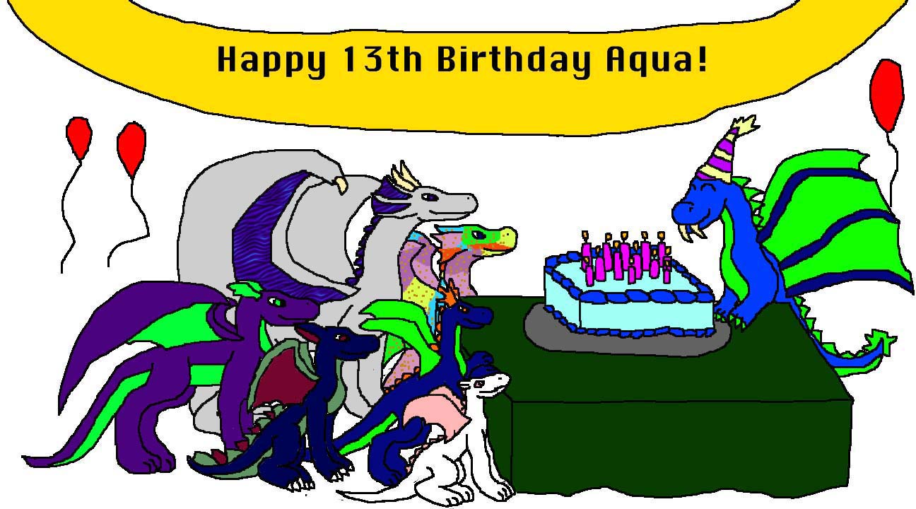 Aqua's Birthday by Phantomdragoness