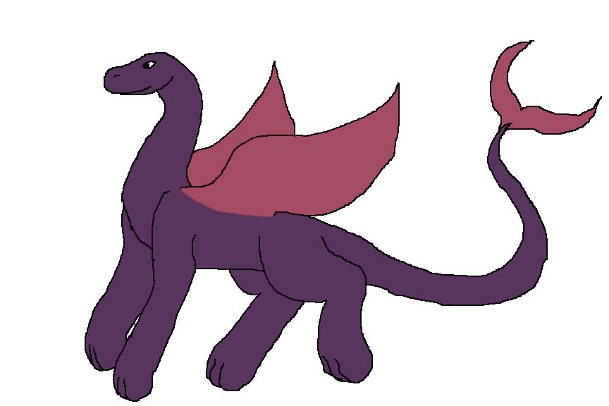 Purple dragon by Phantomdragoness