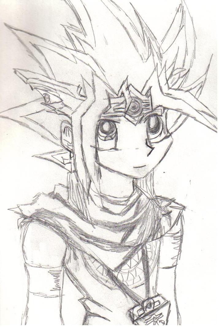 Yuugi in Atemu's pharaoh regalia by PharaohAtemu