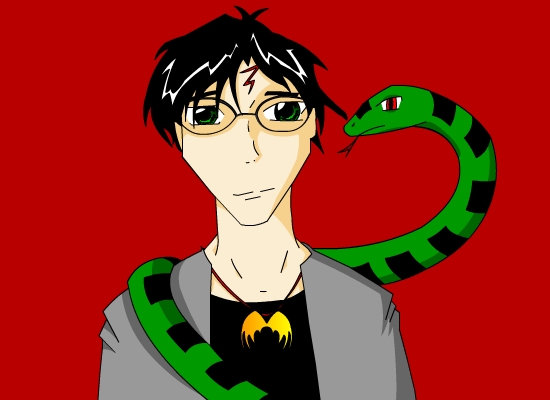 Harry and a Snake Colored by PhoenixAshes