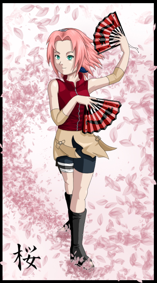 Haruno Sakura -colored- by PhoenixBird