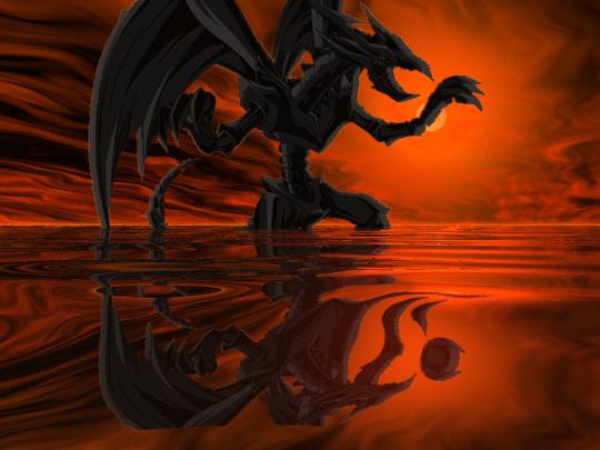 Red Eyes Black Metal Dragon by PhoenixFlame