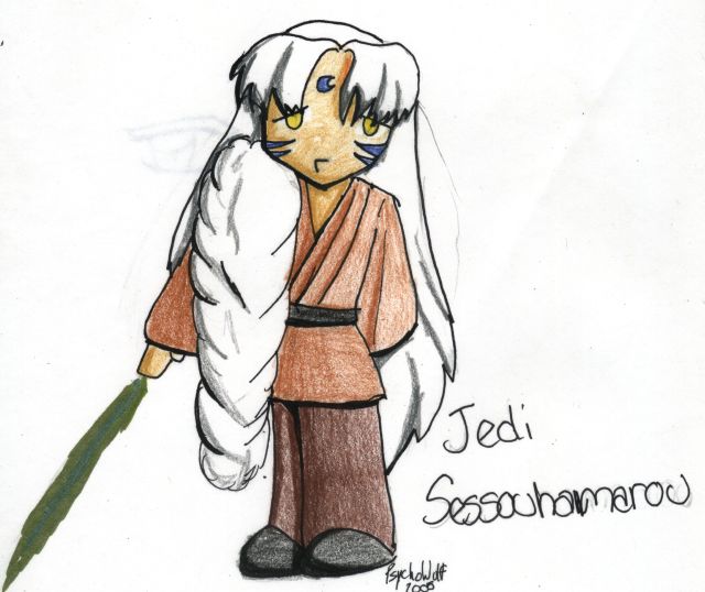 Jedi Sesshoumaru? by Physcowolf