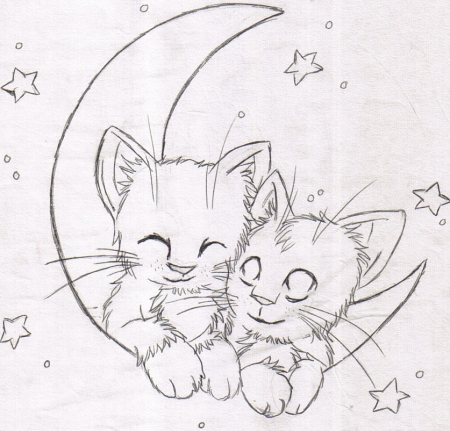Moon Kitties by PicesTheCat