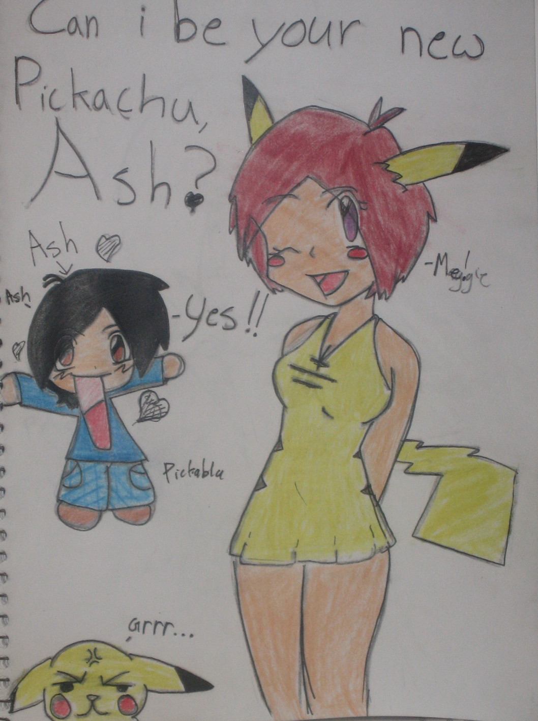 Can i be your new Pickachu, Ash?(Comment!) by PickaBlu