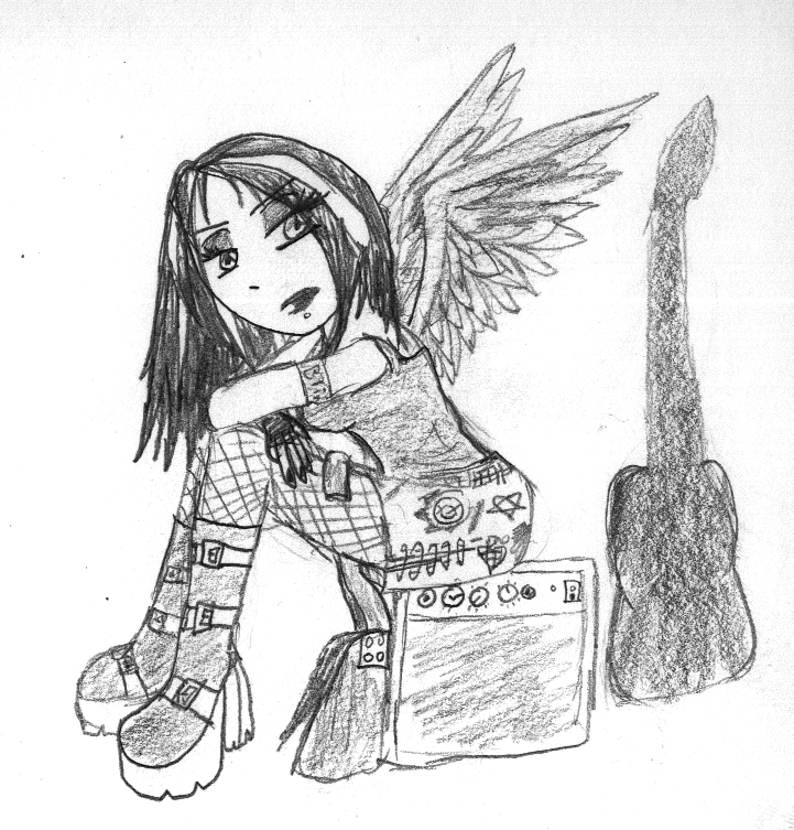 Punk Rock Angel by Pikachu_Girl