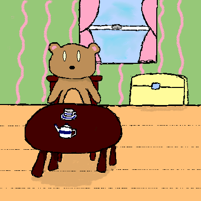 Oekaki- Lonely Teddy Bear by PinkDuckies23