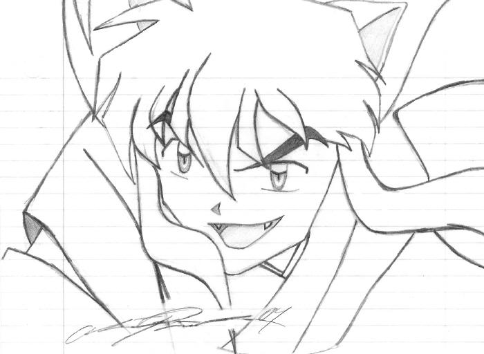 Inuyasha Sketch by PinoyOutlaw