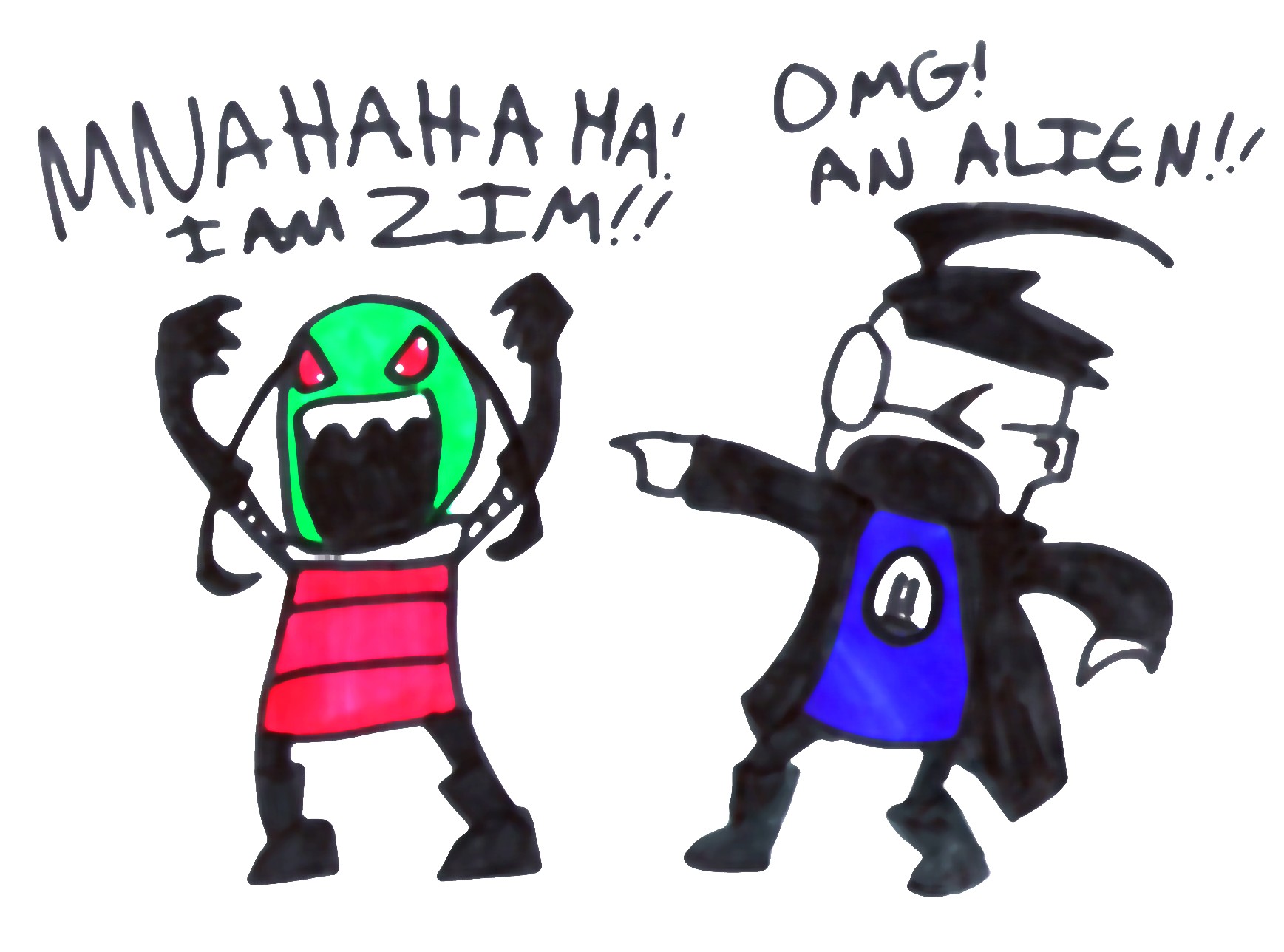 Classic Invader Zim by Piquant