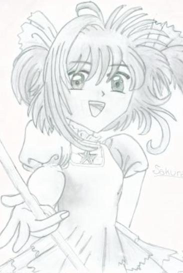Sakura - Pencil Sketch by PixieDust91