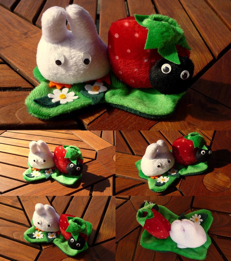 Totoro Strawberry Pencil Holder by Plushbox