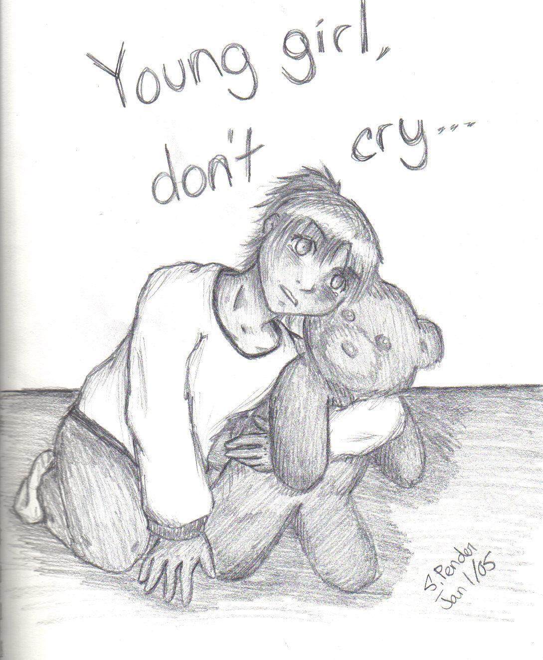 Young Girl, Don't Cry. by Plushie