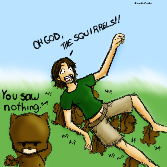 Oh GOD, the SQUIRRELS!! by Plushie