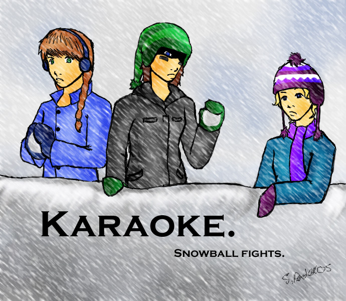 Karaoke- Snowball Fights. by Plushie