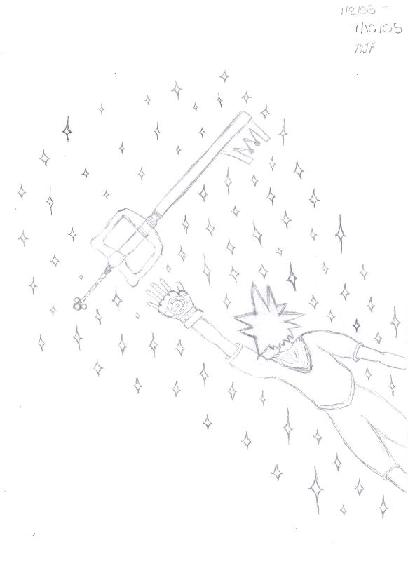 Sora reaching for the Keyblade by Pocky_PixieSticks_Anime
