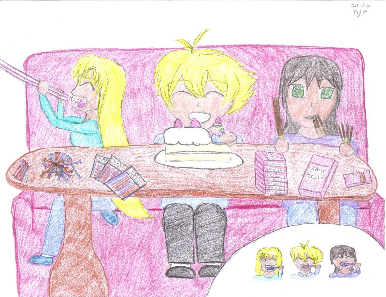 Sugar Party (colored) by Pocky_PixieSticks_Anime