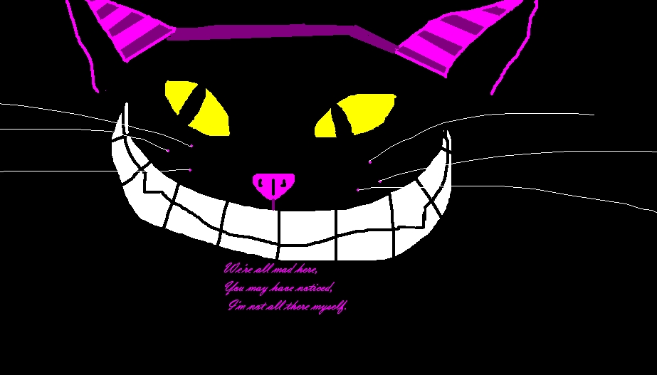 Cheshire Cat (MS Paint) by Poison_Ivy