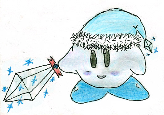 Kirby Hat (Sword+Ice) by Porroro