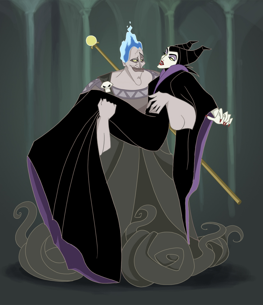 Maleficent & Hades by Precia