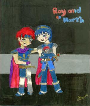 Chibi Marth and Roy by Prince_Marthy