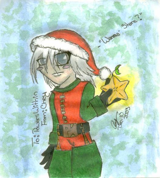 Chibi Christmas Riku by Prince_Marthy