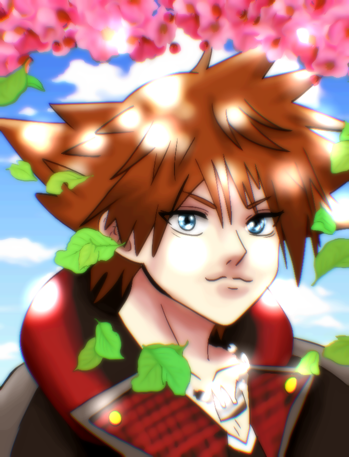 Sora in Sakura Blossoms by Princess-Amy20