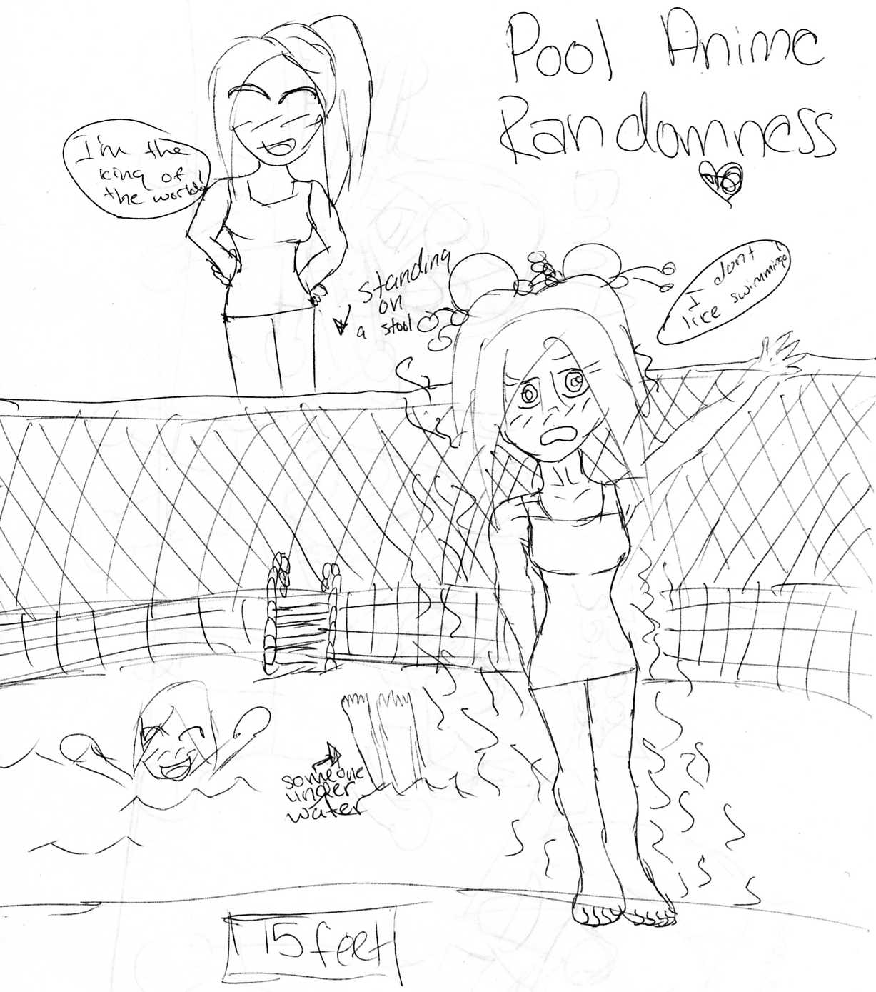 Swimming Pool Anime Randomness by PrincessOfTheTwilight