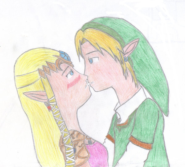 Zelda and Link +Almost+ by PrincessRitaofHyrule