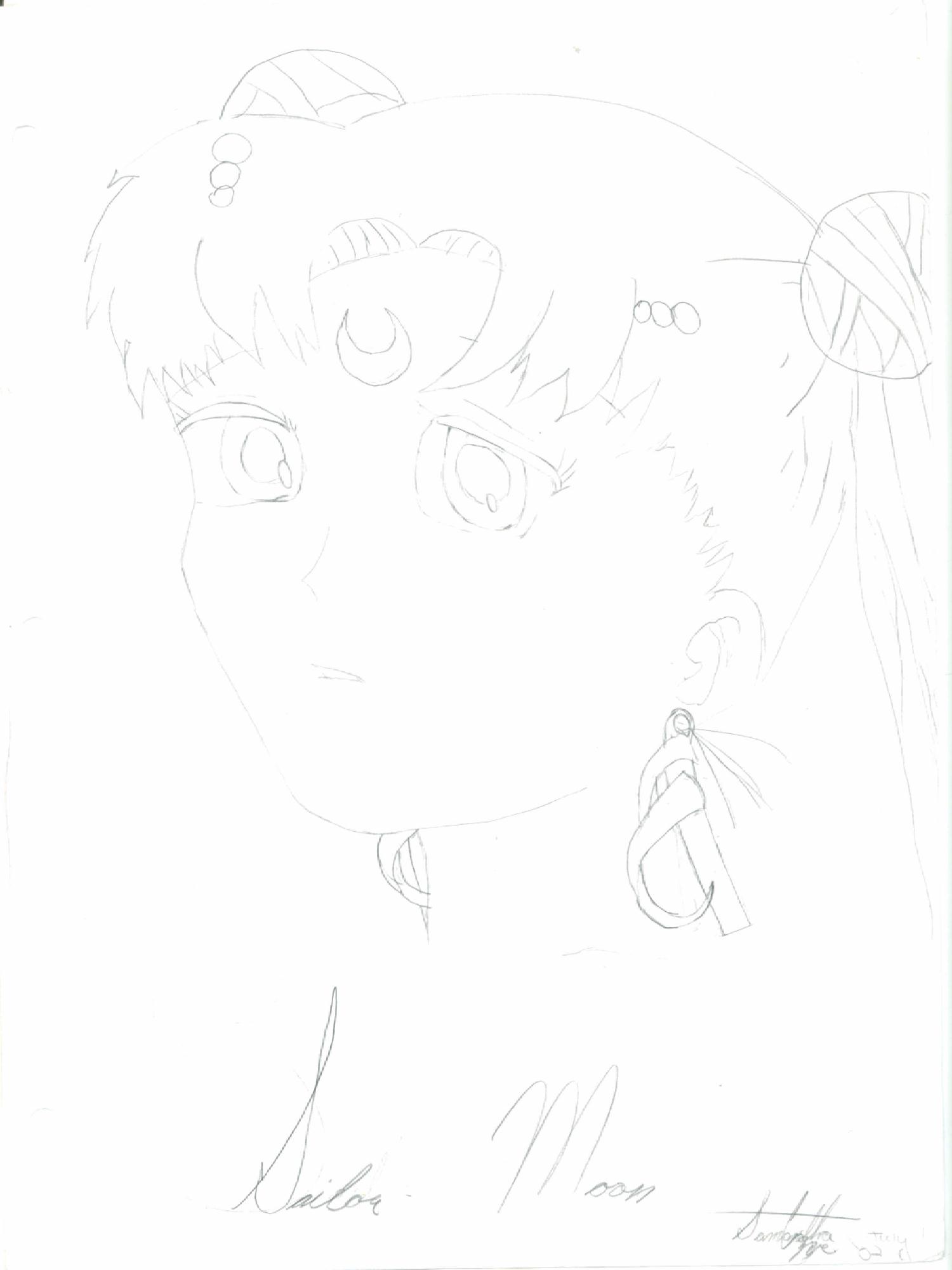 Sailor moon face by PrincessWarrior