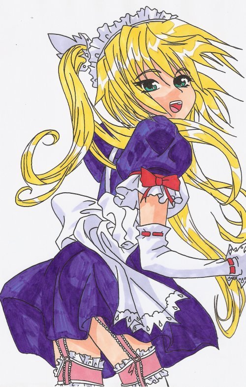 Maid coloured by PrincessWombat