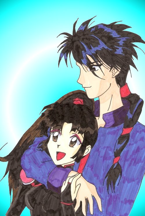Sango and Tamahome *contest entry* by PrincessWombat