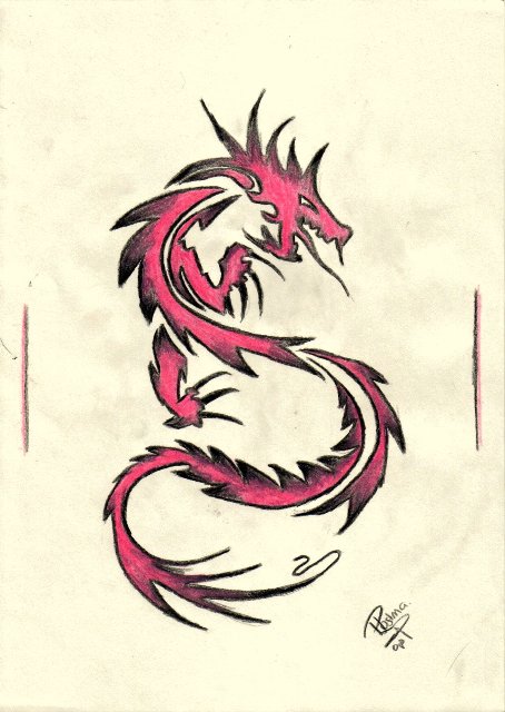 Pink Dragon by Priss